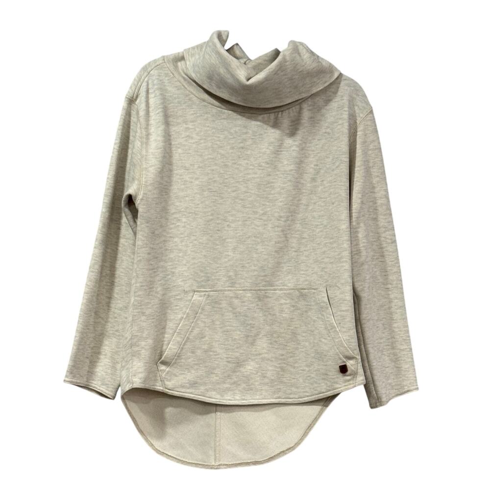 Burton Ellmore Pullover Cowl Neck DryRide Fleece Sweatshirt Oatmeal Women's S LS